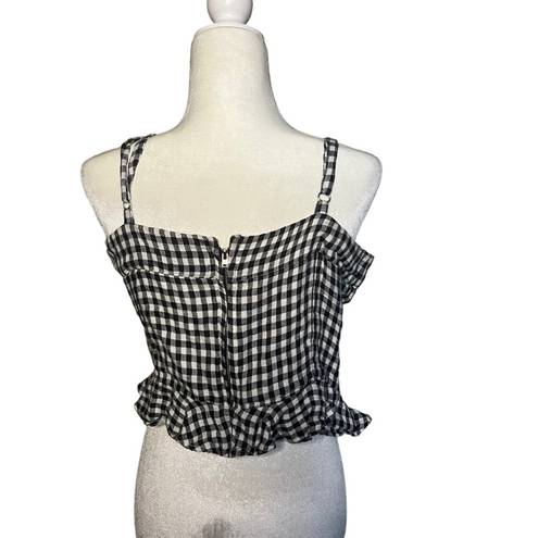 Lovers + Friends  Stacey Gingham Tank M Revolve Linen