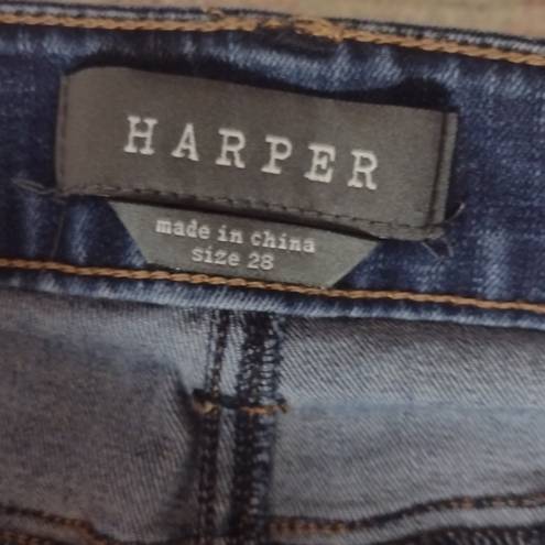 Harper  skinny distressed jeans size 28