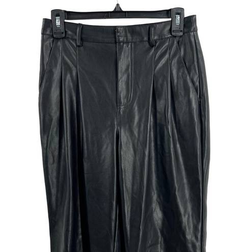 7 For All Mankind 7FAMK Seven For All Mankind Vegan Leather Wide Leg Pant Small