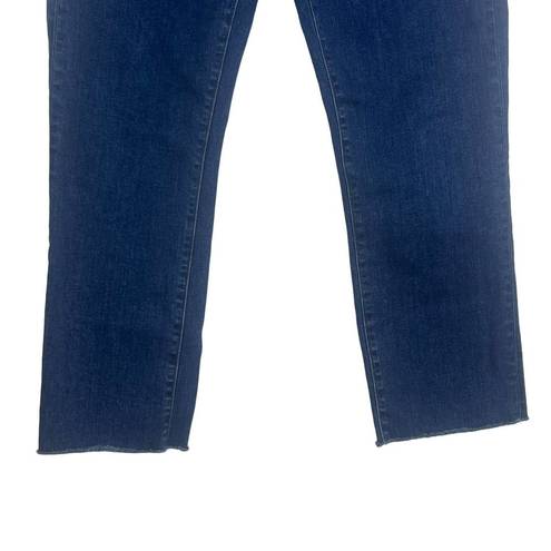 Veronica Beard  Ryleigh Slim Straight High Rise Raw Hem Jeans SZ 30