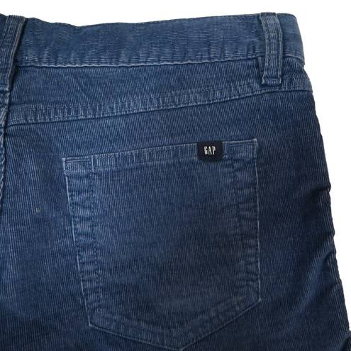 Gap  Womens 4 Frayed Hem Corduroy Short in Ocean Blue NEW