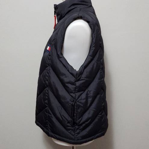 Tommy Hilfiger  Y2k black puffer vest size medium