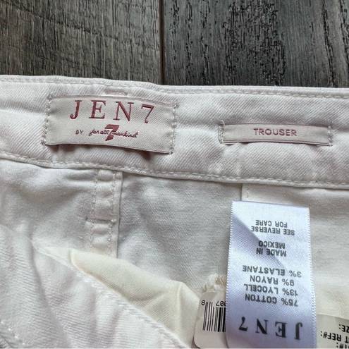 7 For All Mankind Jen7 by  Belted Wide Leg Trouser Pants Size 18 Off White NWT