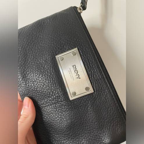 DKNY  Black Leather Clutch