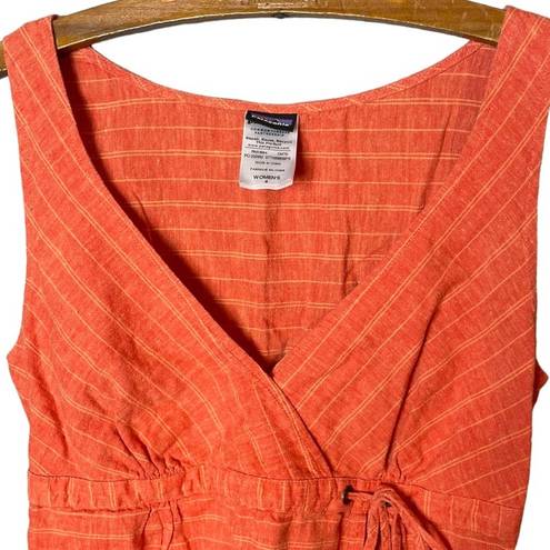 Patagonia  Women’s Island Hemp Crossover Faux Wrap Sleeveless Dress Size 4