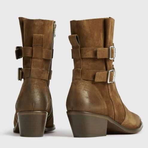 ALLSAINTS 🌟HOST PICK🌟 HARRIET SUEDE HEELED ANKLE BOOTS SUEDE Size EU 41