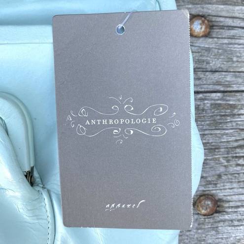 Anthropologie  Nest Turquoise Blue 4 Compartment Kiss Lock Clutch/Organizer NWT