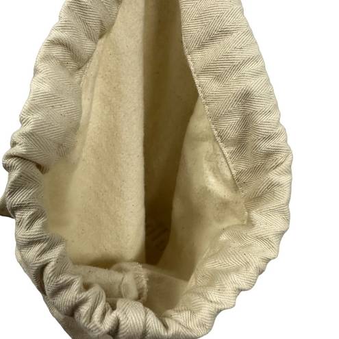 Mulberry  England Soft Lined Cream Dustbag 9.5 x10.5 Inch Drawstring Cinch Bag