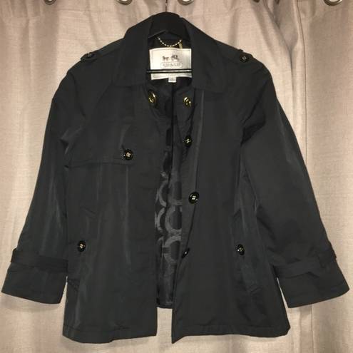 Coach  Black Jacket EUC  - Size Medium