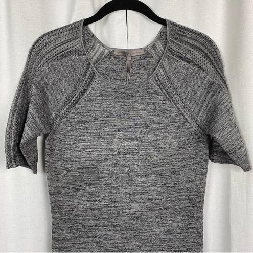 Halston Heritage  Heather Gray Fitted Sweater Dress Sz.M NWT