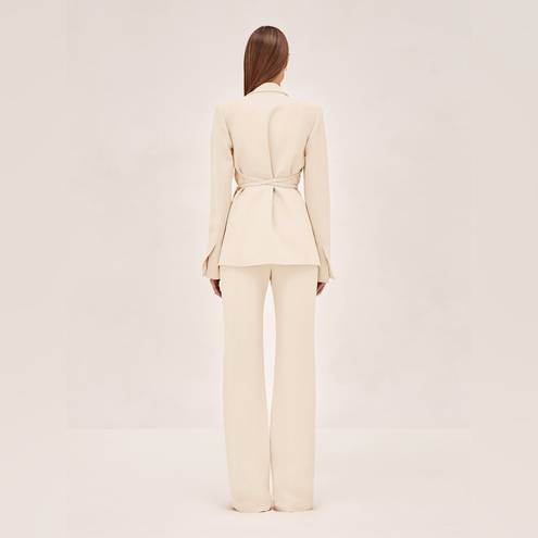 Alexis Alek Belted Blazer Jacket Ivory sz Small $850