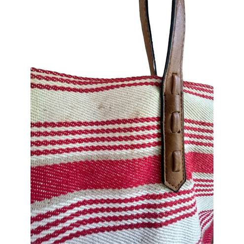 Bueno  handbag red striped shoulder bag