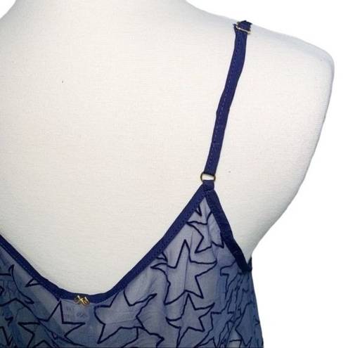 PilyQ  Starry Dress in Starlight Swim Coverup in Navy Blue Size M/L Medium Large