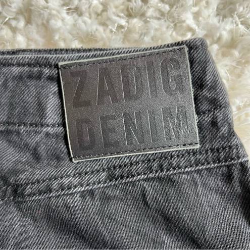 Zadig & Voltaire  Jangle Acid Wash Denim Skirt