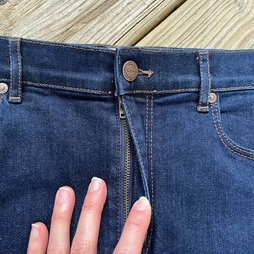 The Loft  Outlet Dark Wash Denim Jean Mini Skirt Size 12