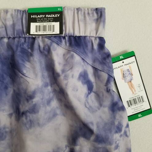 Hilary Radley  Skirt Women XL Blue Tie Dye Short Mini Pocket Swimwear Outdoors