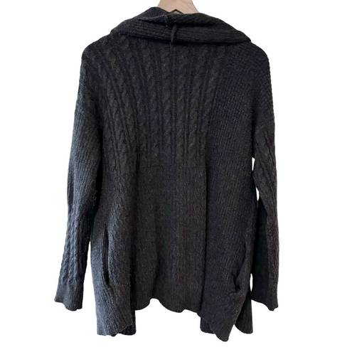 Joie Women’s  dark gray mixed knit open cardigan sweater