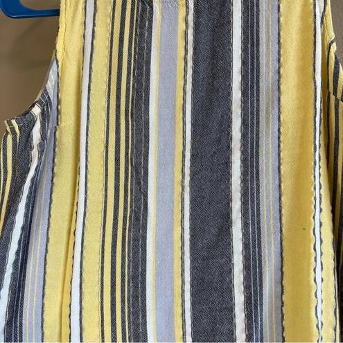 Harper ✨  Women’s Yellow Blue Striped Tank Top Small