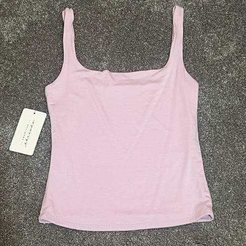 American Threads NEW  Lilac Square Neck Tank Top Size Small