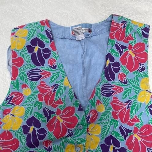 Harry Styles  1980s Hawaiian vintage vest gone wild