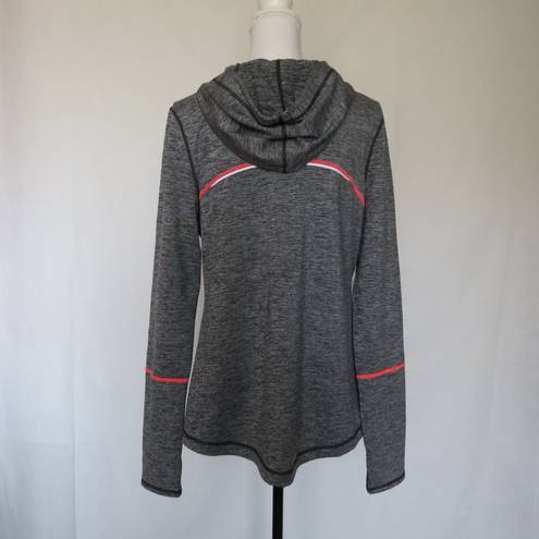 Z By Zella Gray Hooded Women’s Sport Exercise Pullover Zipper Athletic Top XL