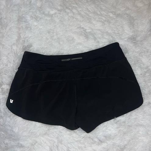 Vuori  Black Womens Athletic Running Shorts size Large Performance with Lining