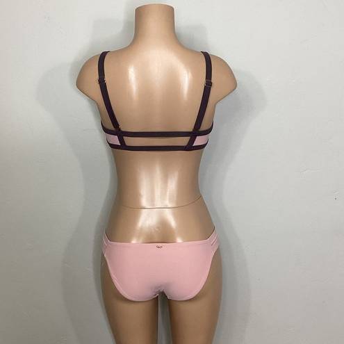 PilyQ New.  blush/pink, brown, mint bikini. D-cup top/ S-bottom. Normally $168