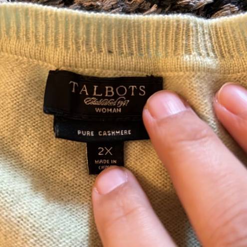 Talbots  cashmere sweater 2x