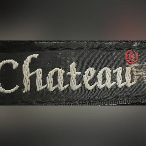 Chateau  | studded faux leather wristlet