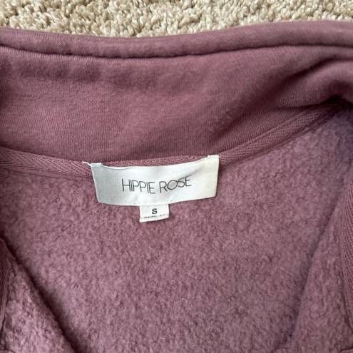 Hippie Rose Purple Quarter Zip