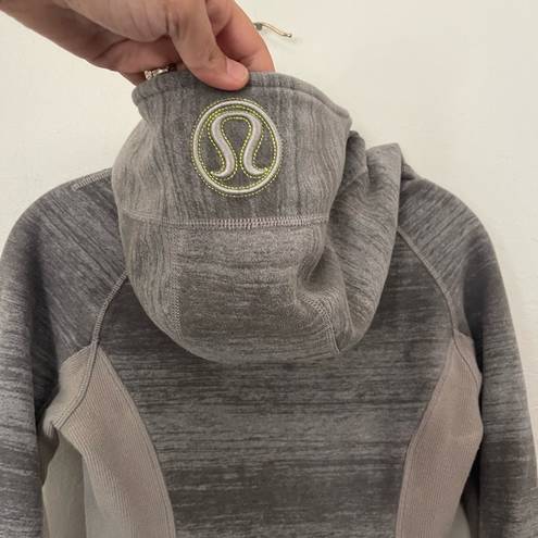 Lululemon  scuba gray zip hoodie zip sweatshirt size 2