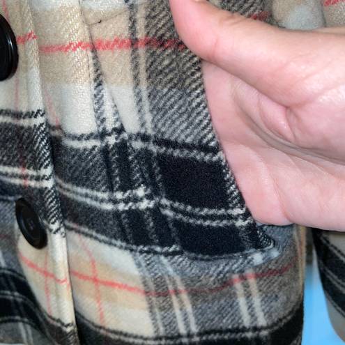 Chadwick's 100% Wool plaid Peacoat 8P