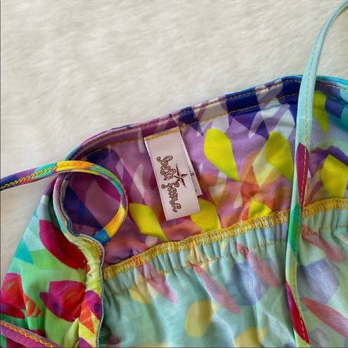 Luli Fama  Rainbow Tie Dye Mini Dress