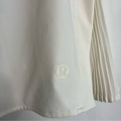 Lululemon  Peek Pleat High-Rise Tennis Skirt
White Pleated Size 6 Athletic