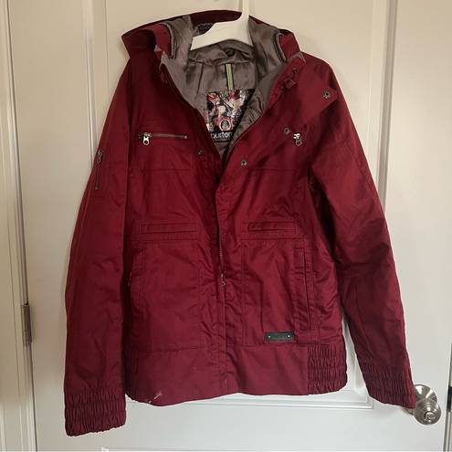 Burton  woman’s burgundy ski coat