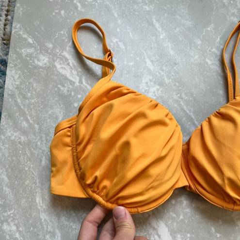 Kittenish [] padded underwire bikini top- Goldenrod color size small