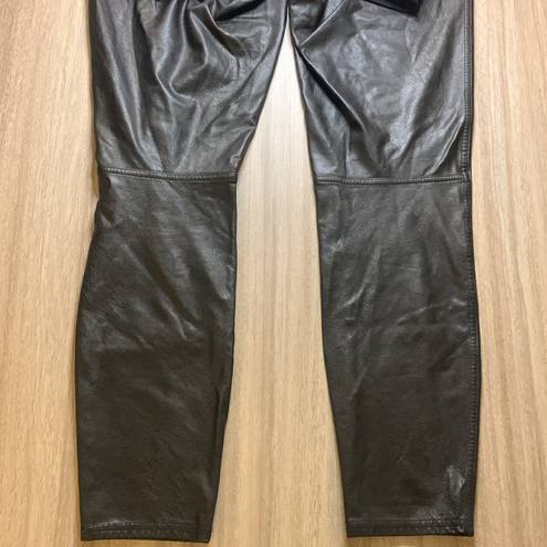 Spanx  Leather Like Ankle Skinny Pant Black Size Medium