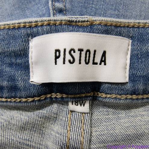 Pistola NEW  cropped cuffed distressed jeans in better half wash, 18W