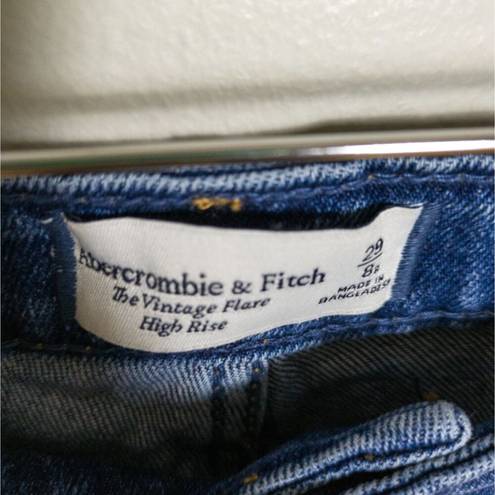 Abercrombie & Fitch  The Vintage Flare High Rise Jean in Medium Wash Women's 29