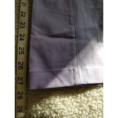 Hill House  The Claire Pant Stretch Cotton Kick-Out Crop in Lavender Size XS