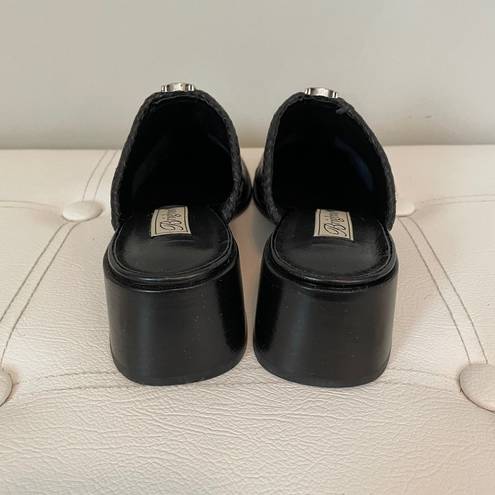 Brighton  Faith Black Leather Clogs Sz 6.5