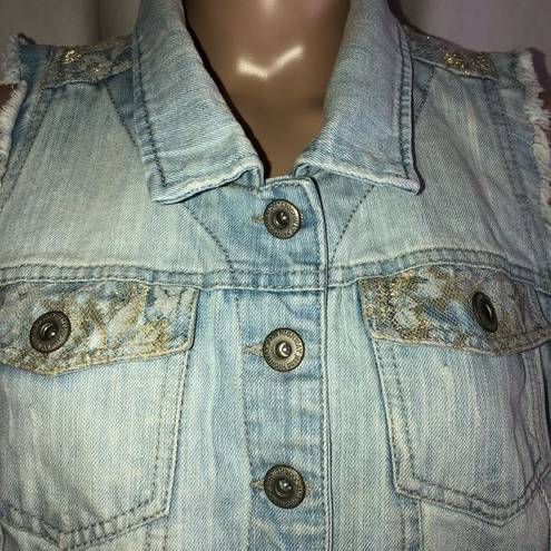 Highway Jeans  light wash denim vest