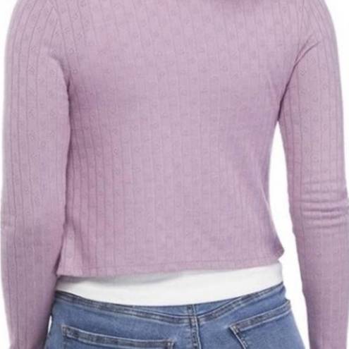 Self Esteem  lavender cardigan dual front ties long sleeve size L NWT!