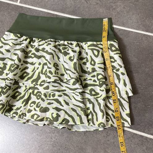 Aerie OFFLINE by  Cheetah Print Rock and Ruffle Tennis Skirt size Medium