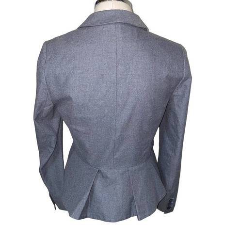 Fossil  vintage blazer with ruffle peplum flared back preppy casual grey medium