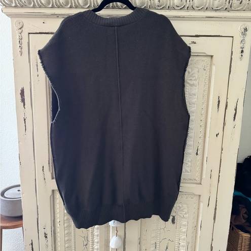 Free People NWOT  Oakleigh Vest in charcoal