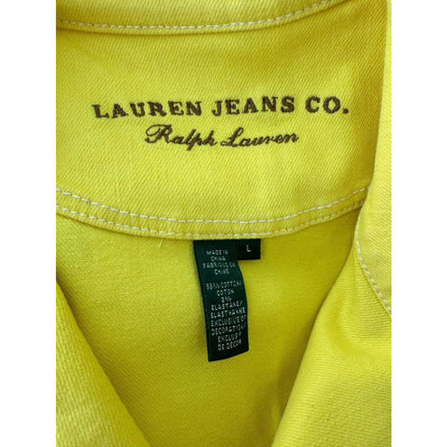 Krass&co Lauren Jeans  Yellow Moto Denim Jacket