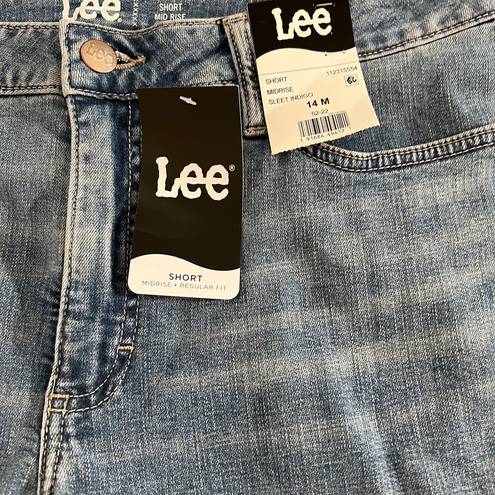 Lee  Midrise Jean Shorts Size 14 New