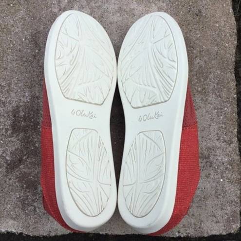 Olukai NEW  Waialua Red‎ Mesh Slip On Sneakers