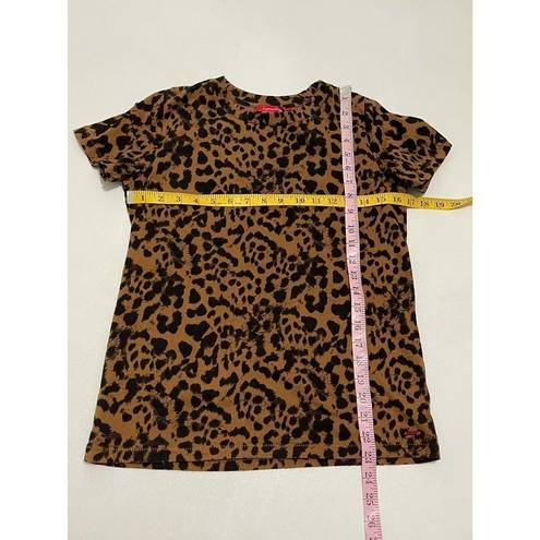 n:philanthropy  Jigsaw BFF T-Shirt Leopard Animal Print Brown Black XS